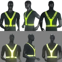 color luminous vest led fiber optic night running night riding reflective vest outdoor safety sports vest comfortable vest