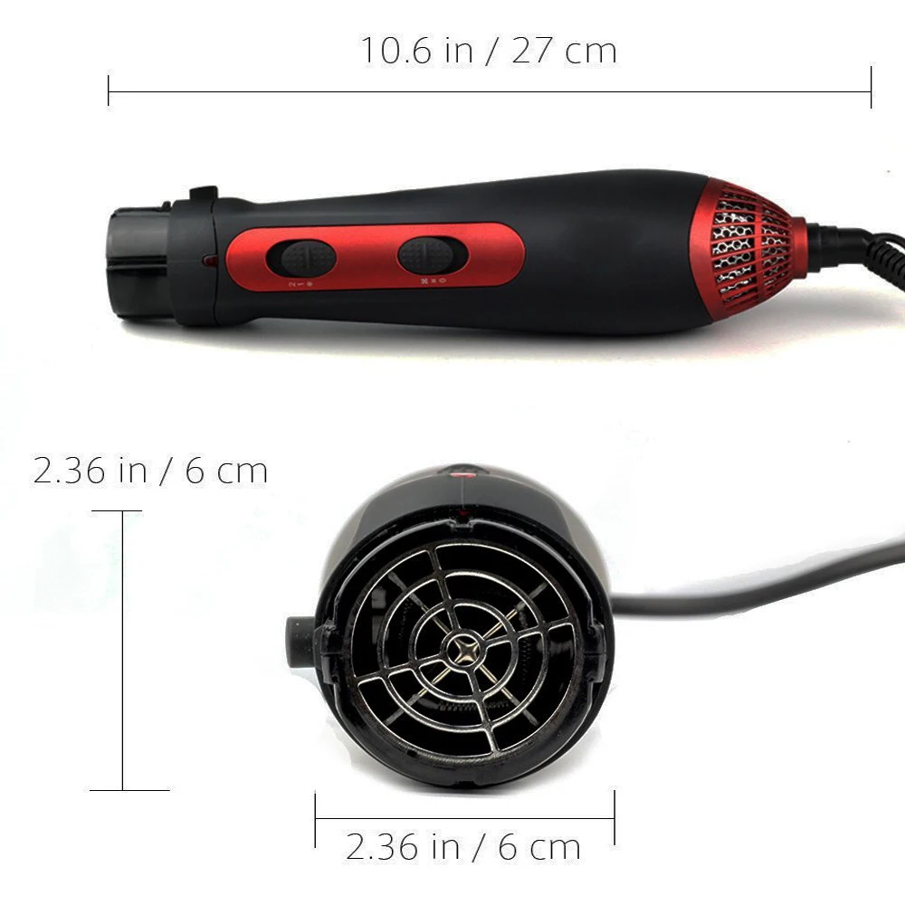 

Hot Air Hair Blow Dryer Brush Set Electric Straightener Curler Comb Ceramic Tourmaline Anti-Scald Salon-Style Curling Iron Tools