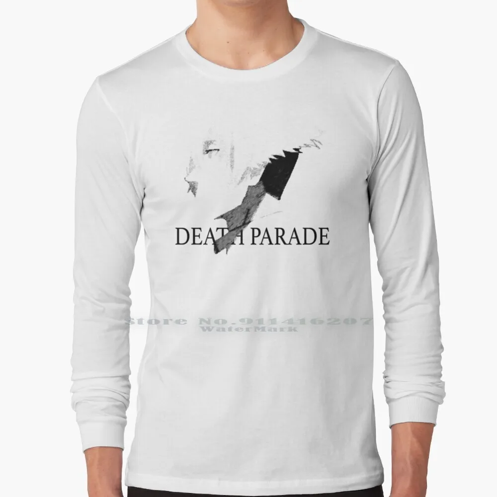 

Death Parade - Inked Decim Long Sleeve T Shirt Death Parade Decim Anime Manga Japan Note Fun Nerd