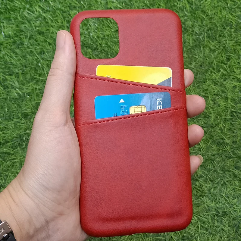 Для iPhone 11 Pro Max XS Max XR чехол для кредитных карт винтажный кожаный чехол-кошелек для iPhone 7 8 6S Plus с отделениями для карт Твердый чехол Fundas