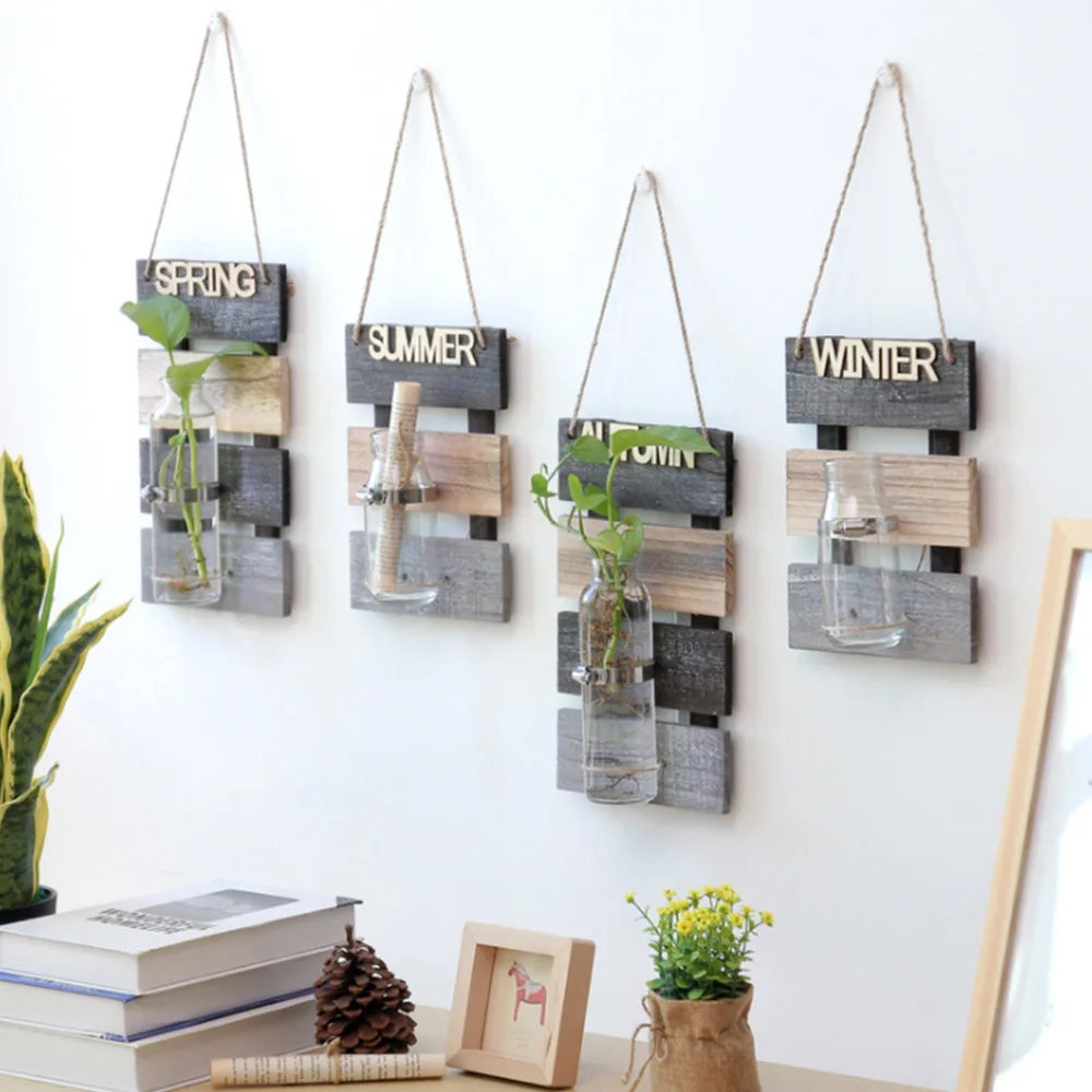 Креативная стеклянная ваза для гидропонных растений пасторальные украшения