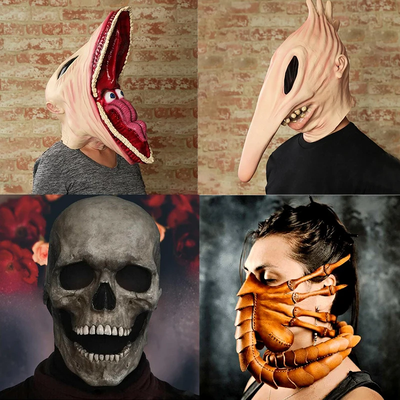 

Masks Halloween Cosplay Costume Men Women Beetlejuice Adam Martha Party Props Full Head Helmets Accoessories Kits Toys