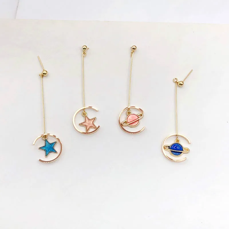 Цветные медные аксессуары DIY серьги из материала Открытие Кольца c образные с holesi