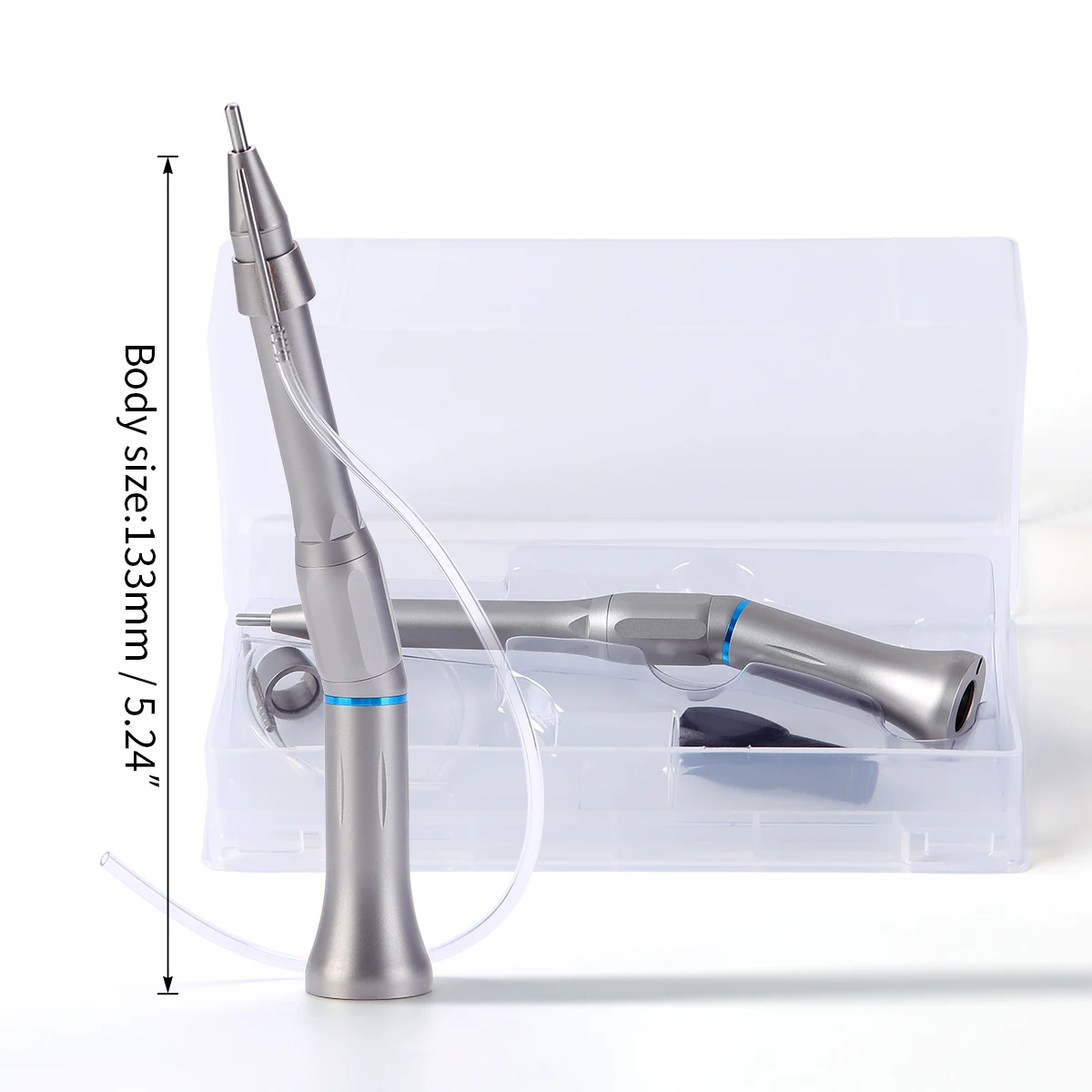 Dental Surgical 20 Degree Straight Head Operation Handpiece 1:1 Direct Drive Single External Water Spray