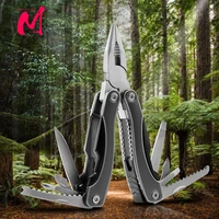 multitool knife 15 in 1 portable folding knife pocket camping survial outdoor tool folding saw wire cutter pliers sheath