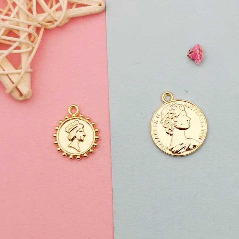 Винтажные в форме компаса из сплава с Иисусом для подвесок основа сережек