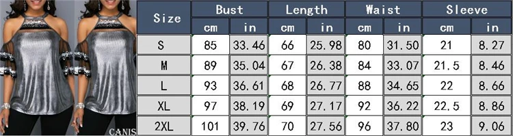 Женская сетчатая блузка с блестками Повседневная летняя рубашка открытыми