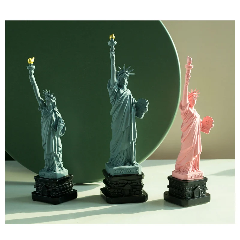Figurine Statue de la liberté en résine, Sculpture d'intérieur, pour bureau, décoration de maison, accessoires, Souvenirs