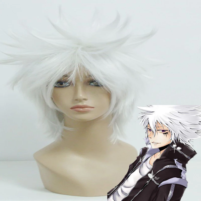 

Anime Katekyo Hitman Reborn! Cosplay Wig Byakuran Gesso Cosplay Wigs Heat Resistant Synthetic Halloween Carnival Party Reborn