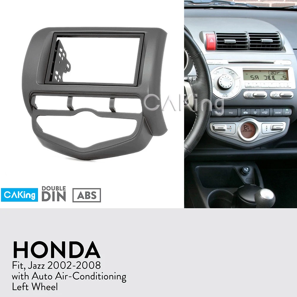 Автомобильная фасция Радио панель для Honda Fit Jazz 2002 2008 (автомобильный