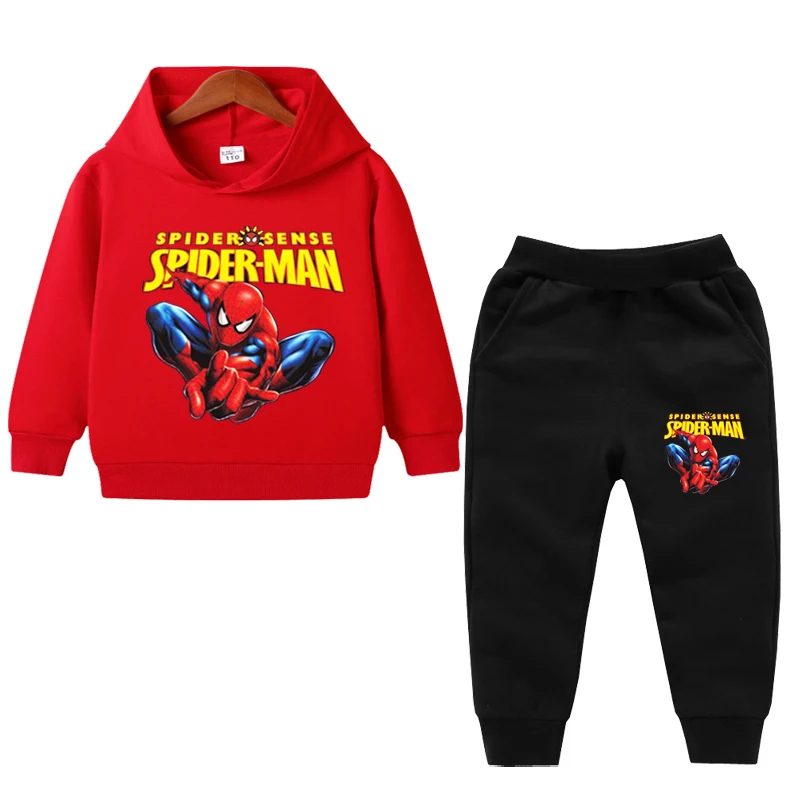

Kids Clothes Baby Boys Spiderman Tracksuit Tops Pants 2PCS Children Boy Spring Autumn Outfits Boys Mickey Mouse Sets 1-8 years