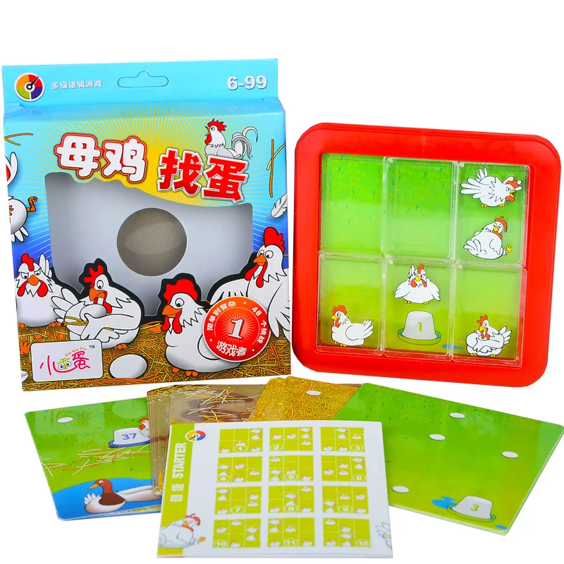 Hens Find Eggs Board Game For Family Easy Play Puzzle Children Logic 48-Levels | Спорт и развлечения
