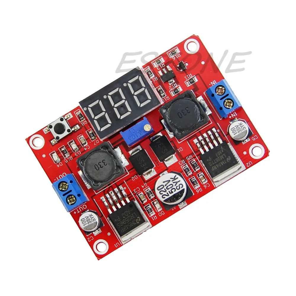 DC-DC цифровой дисплей шаг вверх Шаг вниз Boost доска понижающий преобразователь