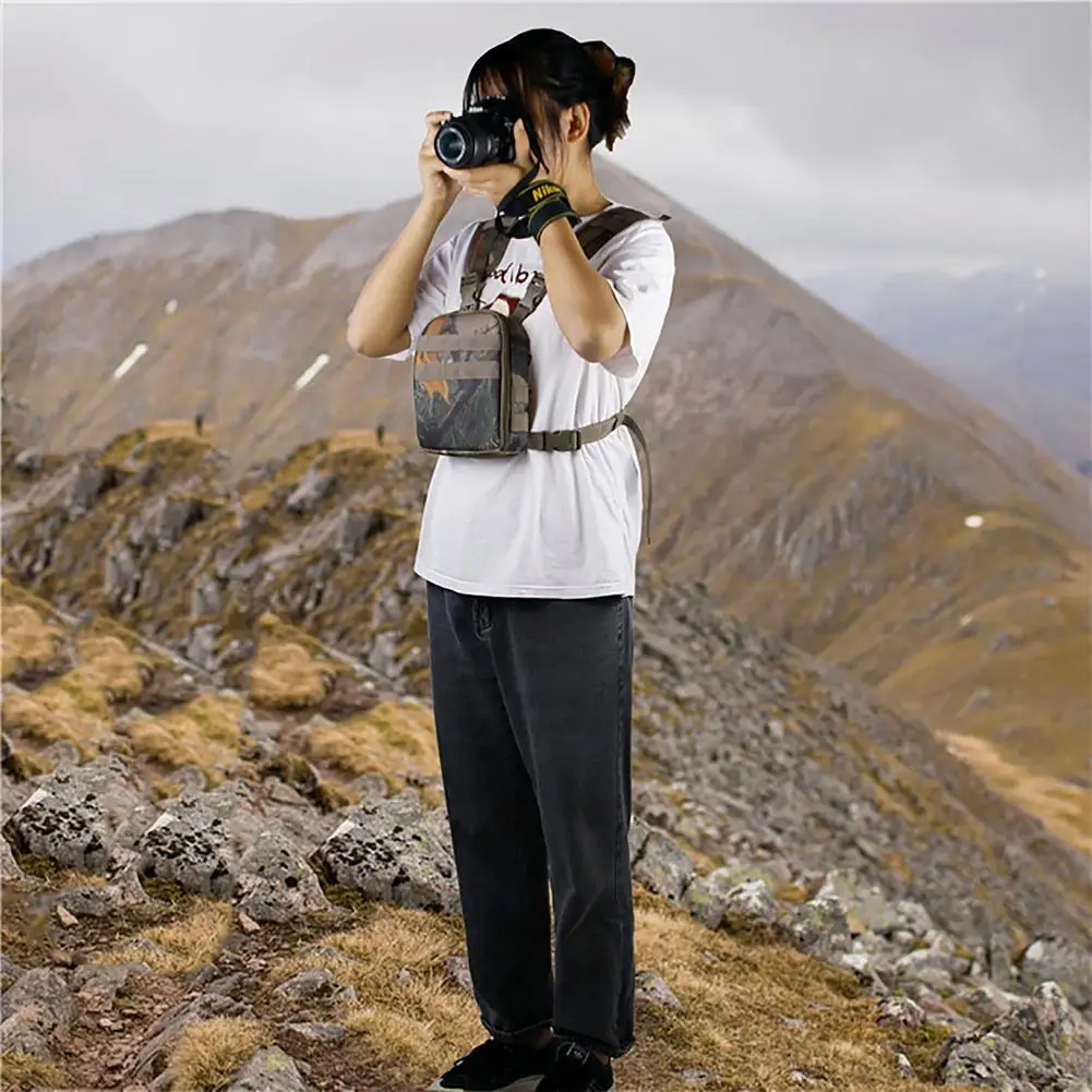 camera bag hands free camera bag durable camera vest backpack camera pack with adjustable shoulder strap for hiking travel ca free global shipping