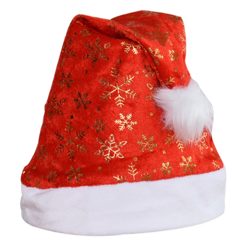 

Рождественские шапки со звездами, рождественские шапки со снежинками, Рождественская шапка, рождественские украшения, подарки, искусствен...