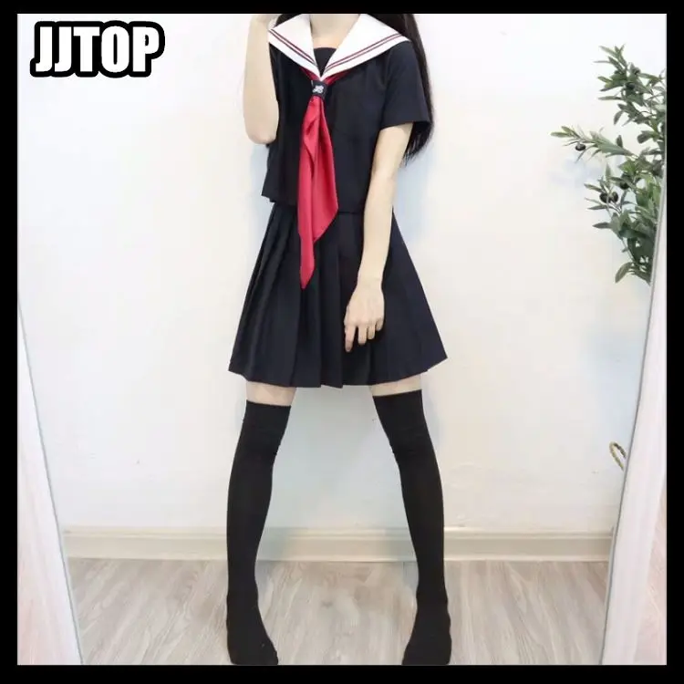Форма моряка JK в японском стиле Морской Костюм плиссированная юбка базовая