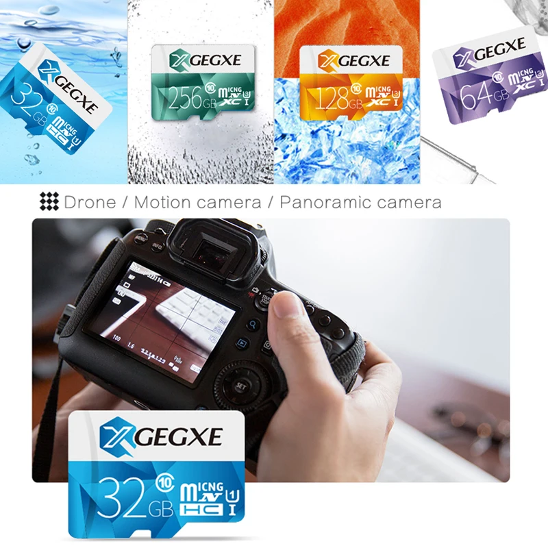 XGEGXE Оригинальная карта памяти 32 Гб 64 256 MicroSd 128 ГБ Hc класс 10 TF U1 U3 micro sd 16 Бесплатная