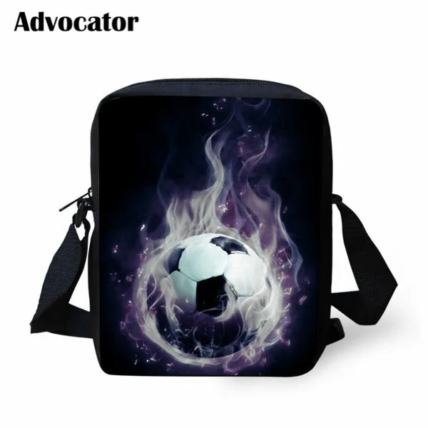 ADVOCATOR Fire Foot Ball School Bag for Boys Printed Crossbody Bags Women Shoulder Kids Mochila | Багаж и сумки