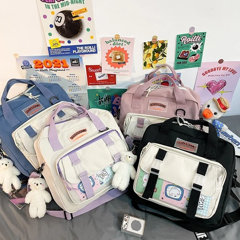 

2021 Fashion Waterproof Women Small Backpack for Teenager Kawaii Girls Shoulder Bag Student Mini College Schoolbag Cute Rucksack