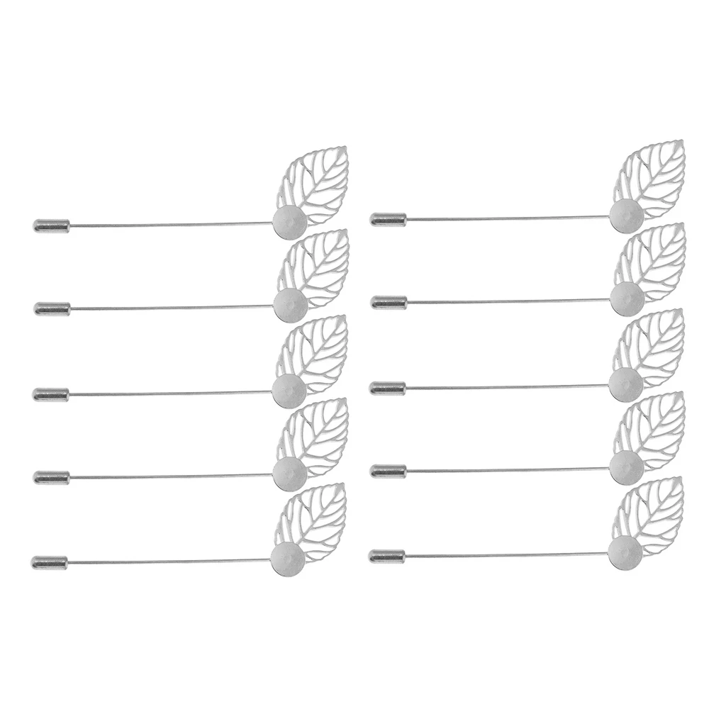 20 штук костюм цветок отворот булавка база палка пустая брошь для поделок сделай