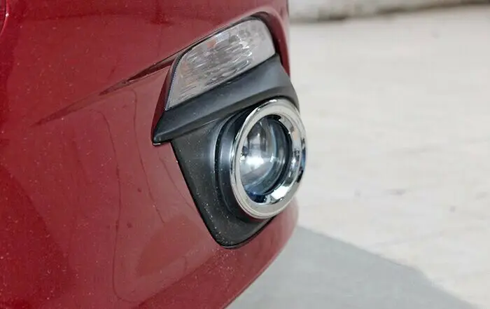 

Chrome front bumper fog light lamp cover bezel trim For Mazda3 2014 2015