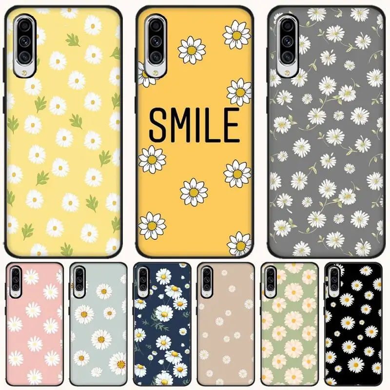 LJHYDFCNB daisy wallpaper Black TPU Soft Rubber Phone Cover For Samsung A10 20 30 40 50 70 10S 20S 2 Core C8 A30S A50S | Мобильные