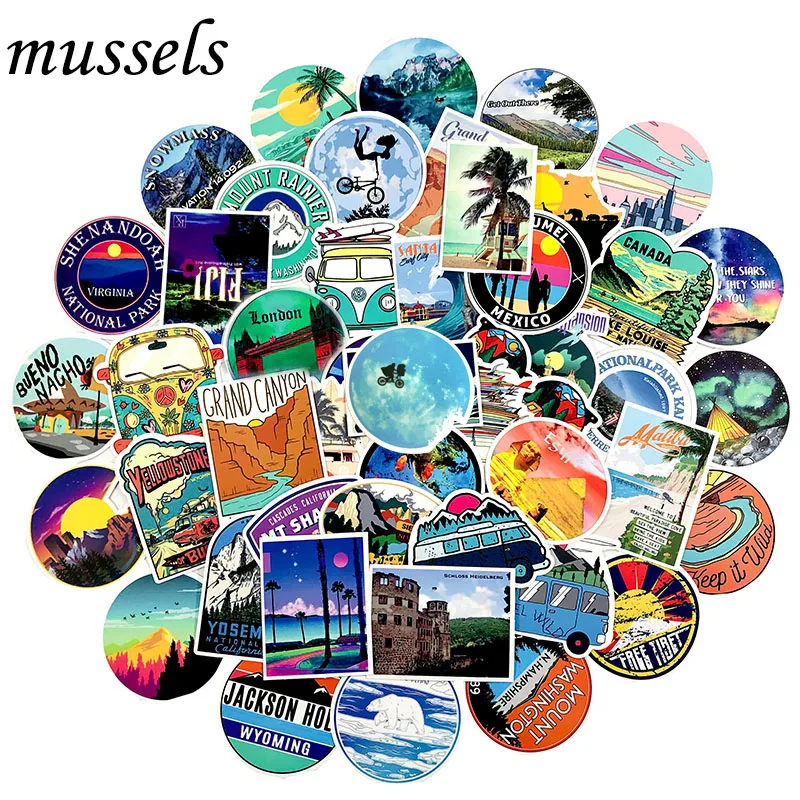 100 шт. модные аксессуары для скейтборда гитары мотоцикла украшения дома