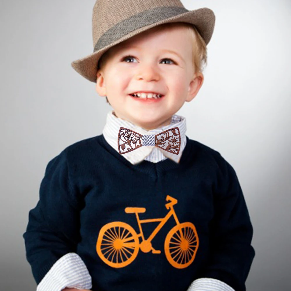 Аксессуары для одежды мужской Искусственный деревянный галстук бабочка брошь с