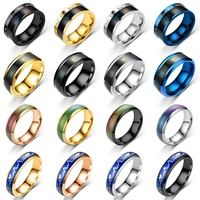 4 models smart sensor body temperature ring stainless steel fashion display real time temperature changing color rings wholesale