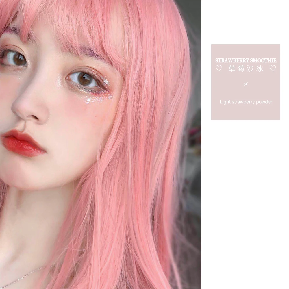 AILIADE длинный волнистый светильник розовый блонд синтетический парик для женщин с