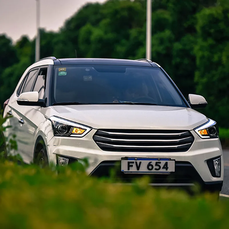 Автомобильная передняя фара для Hyundai IX25 фары 2015 2016 Bi объектив светодиодный