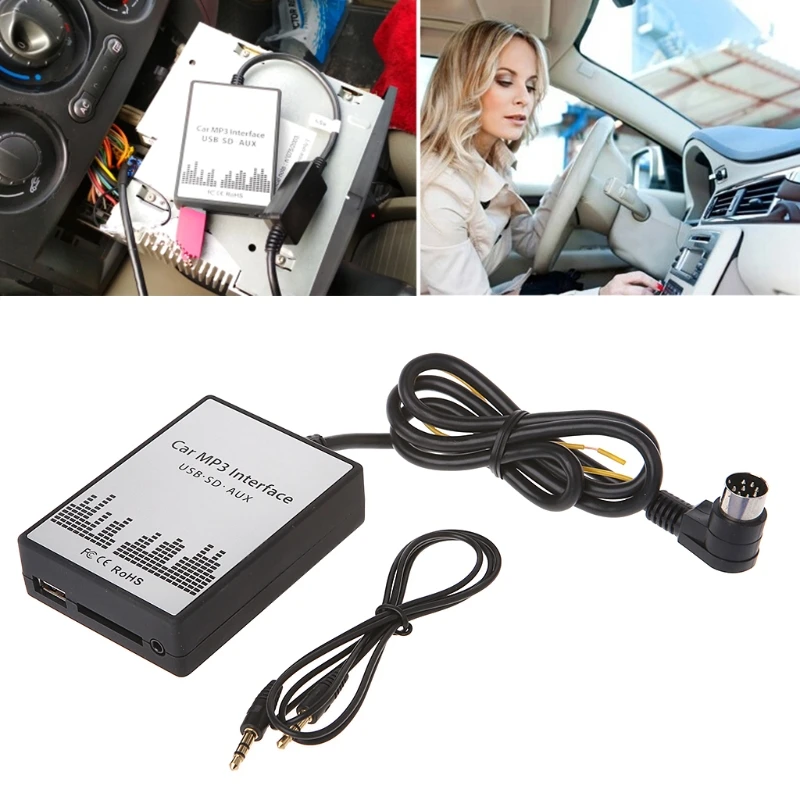 

USB SD AUX Car MP3 Music Player Adapter Interface Simple Installation L9BC