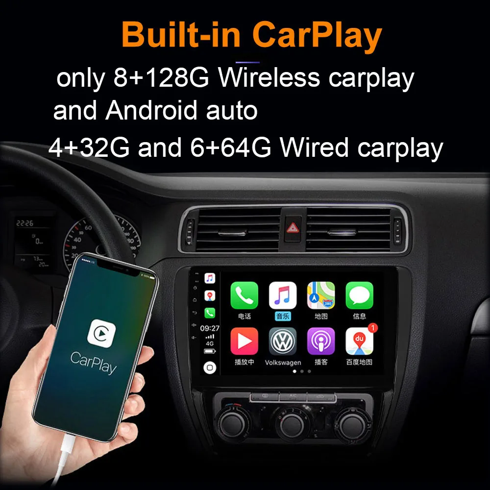 Автомобильный радиоприемник CARPLAY DSP 6 + 128G Android 11 для Toyota Sienna 2011-2013 9 дюймов