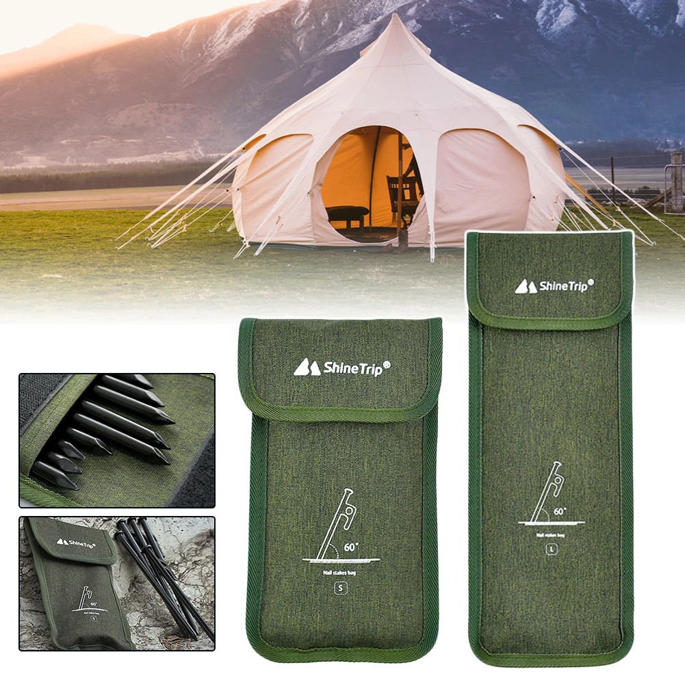 

Outdoor Portable Camping Equipment Stake Storage Bag Outdoor Camping Tent Peg Bag Tent Stake Wind Rope Storage Pouch for Camping