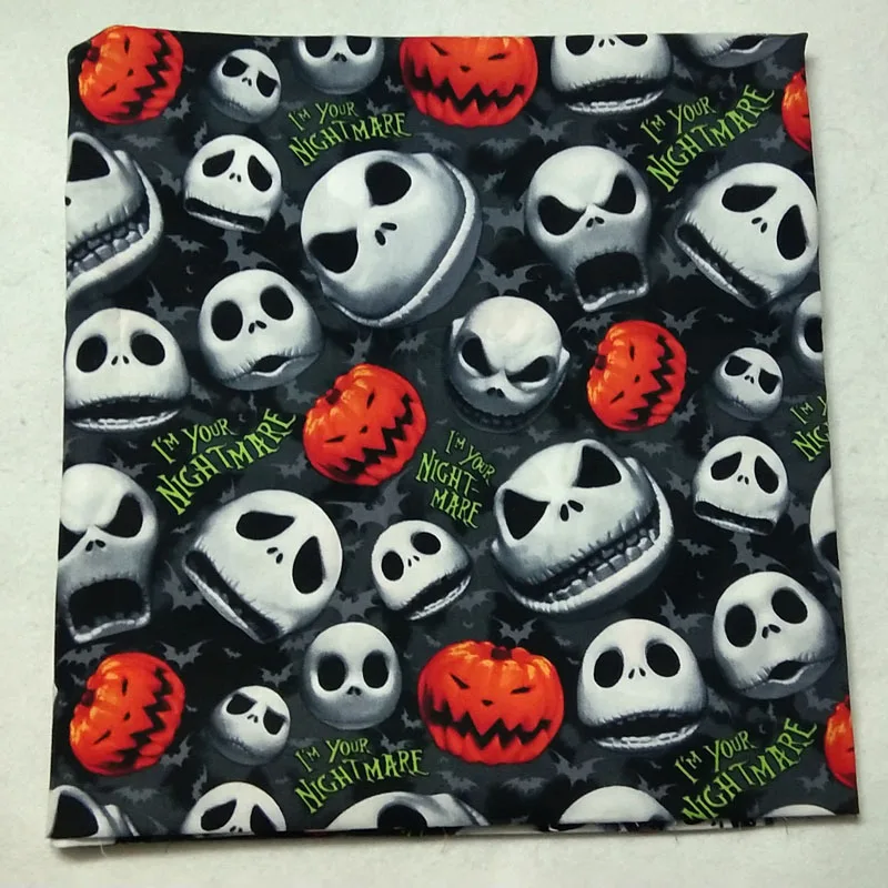 50 см Винтаж кошмар череп тыквенный Призрак в виде цветка из хлопковой ткани с