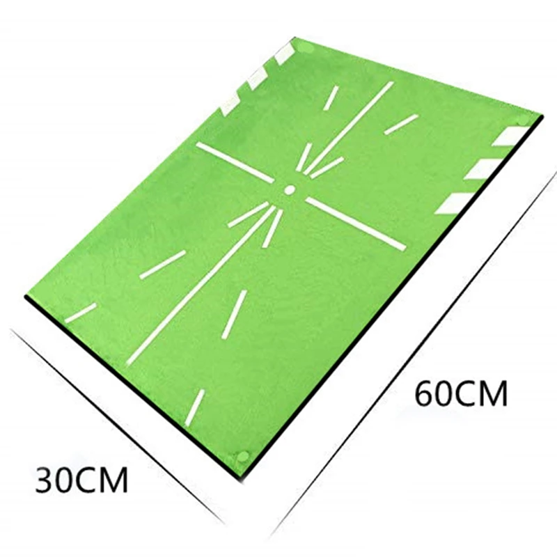 

Indoor Golf Hitting Mat Putting Trainer Golf Practice Pad Golf Putter Green Fairway Trainer Aiming Line Tee Slot