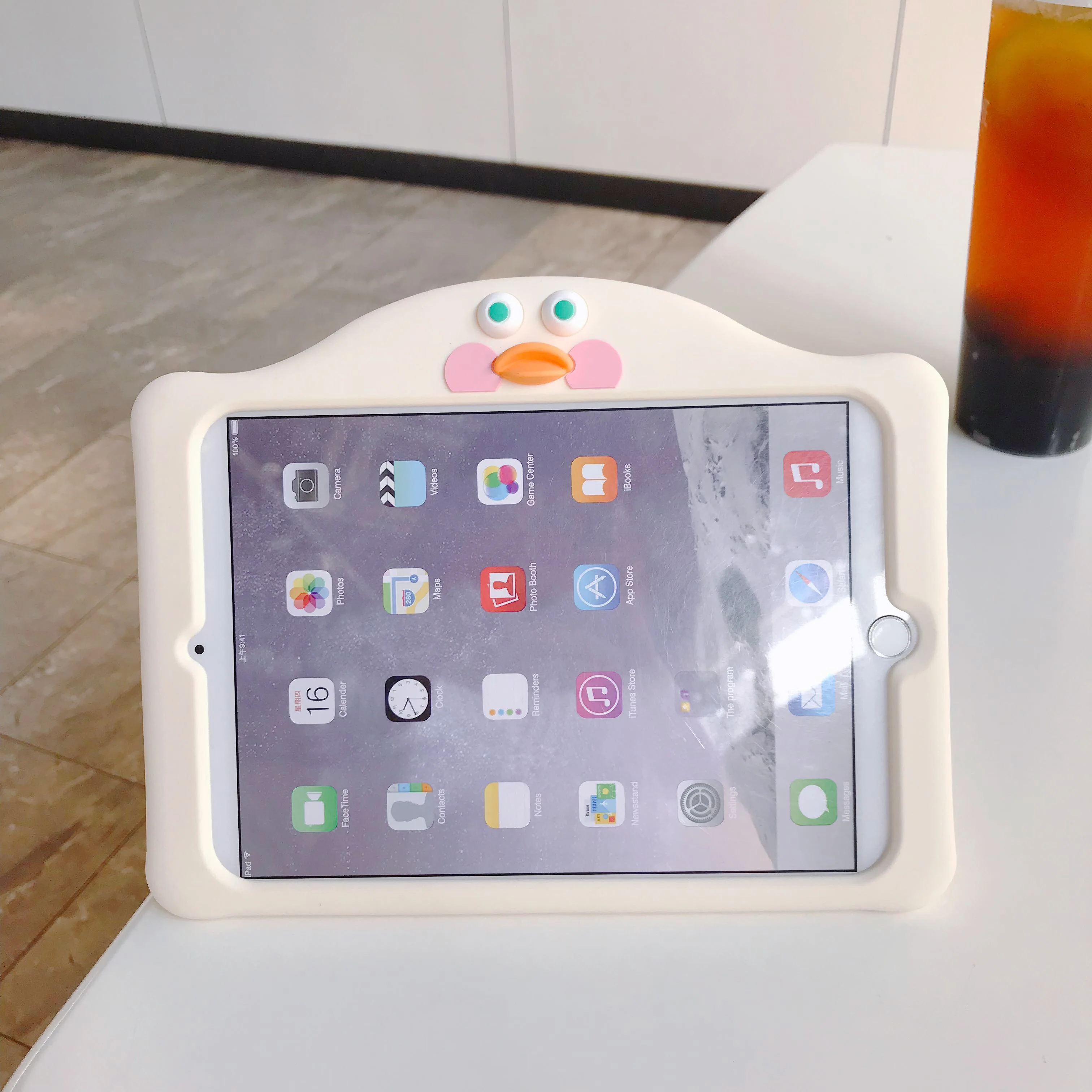Силиконовый чехол-подставка для iPad 7 мультяшная утка 10 2 дюйма A2197 A2198 A2200 милый