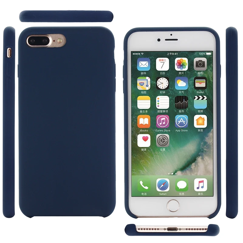 Силиконовый чехол для мобильного телефона для iPhone 7/7 Plus 8/8 Plus SE2 2020, Простой чехол, Анти-ударный защитный чехол "Все включено".