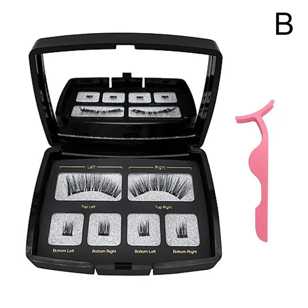 3D магнит глаз Комплект ресниц Накладные ресницы на магнитах 4 части магниты