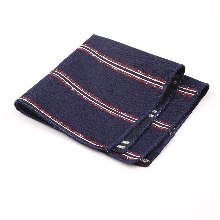 

2020 Classic Striped Handkerchief for Men Suits Cotton Pocket Square Gentlemen Wedding Pocket Chest Towel Business Hankies