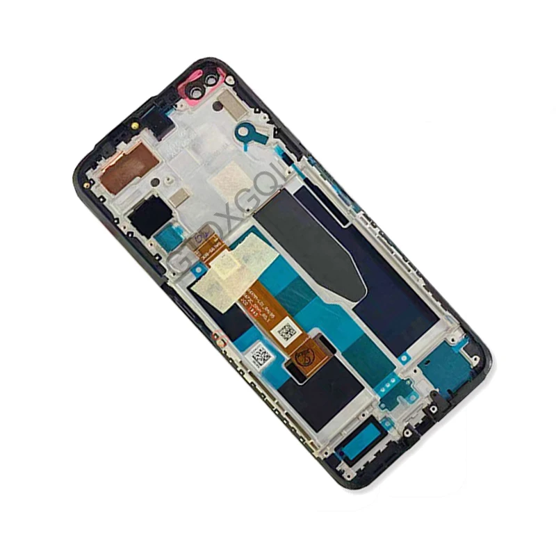 original new 6 57 lcd with frame for oppo realme x50 5g rmx2144 display screen touch assembly digitizer repair parts free global shipping