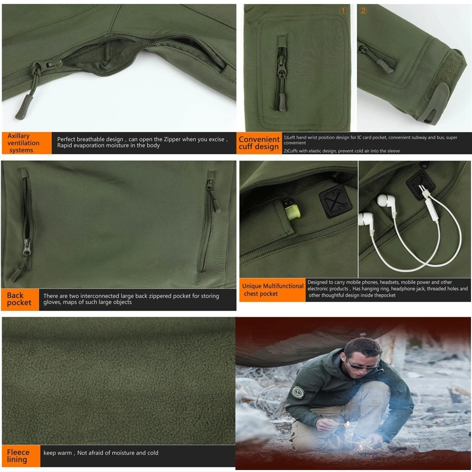 

New TAD Gear Tactical Jackets Softshell Camouflage Outdoor HIiking Men Army Sport Waterproof Hunting Clothes Military Jacket