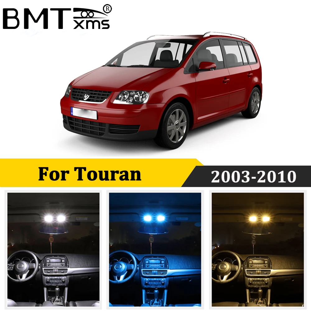 Комплект светодиодного освещения BMTxms для салона автомобиля 19 шт. Canbus Volkswagen VW Touran