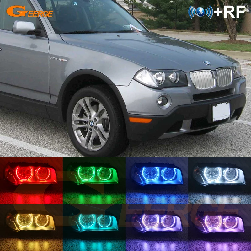 Для BMW E83 X3 facelift 2007-2011 RF remote Bluetooth-совместимое приложение многоцветный ультра яркий