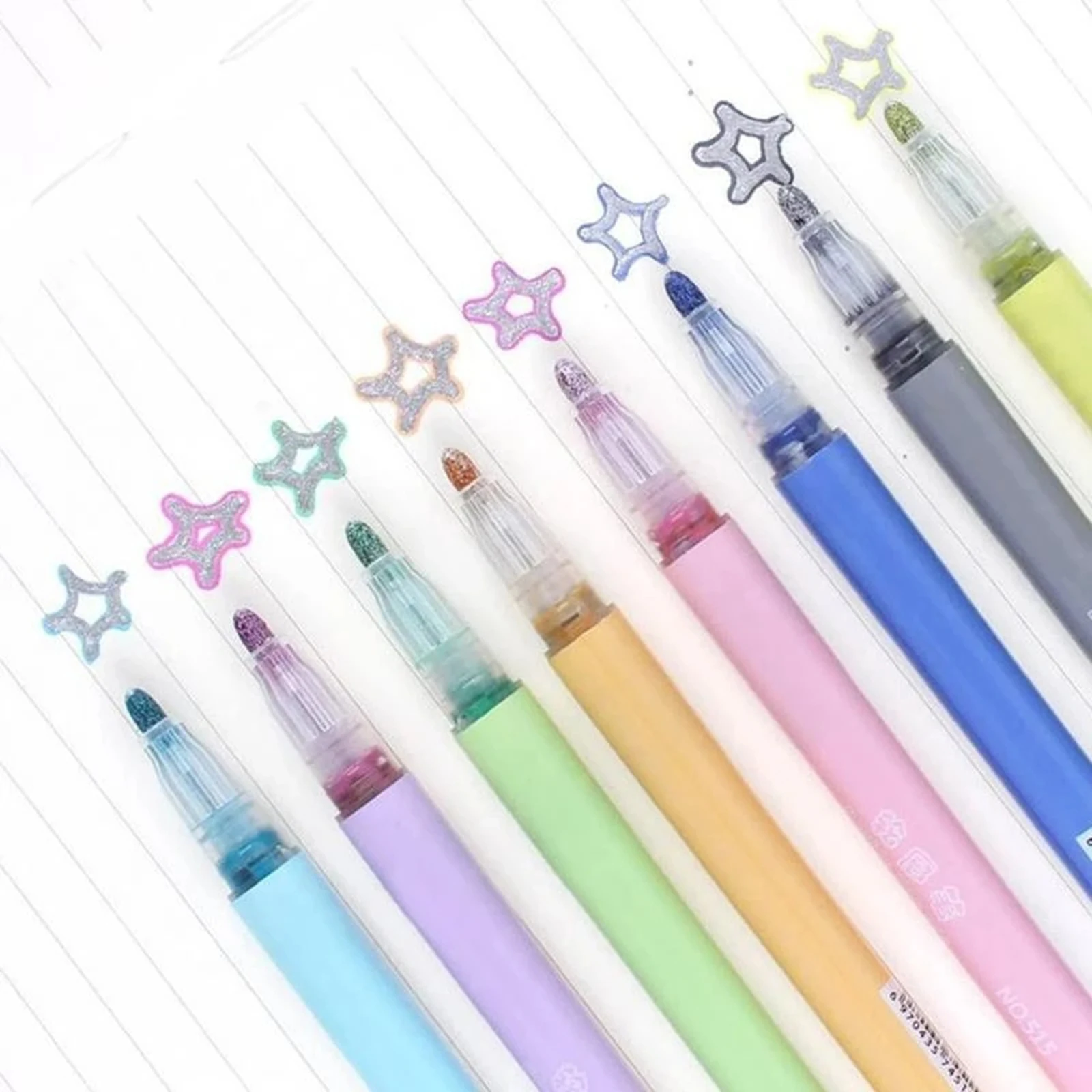 

8/12pcs Marker Pen for Highlight Writing Taking Notes Drawing DIY Art Projects Kids Adult C44