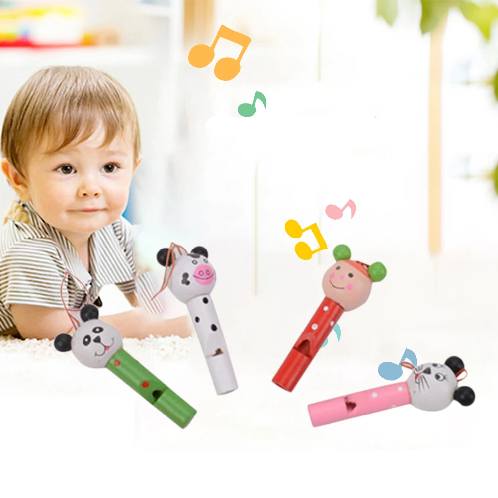 8 шт. мультфильм животных свисток игрушка мини играет музыкальный инструмент