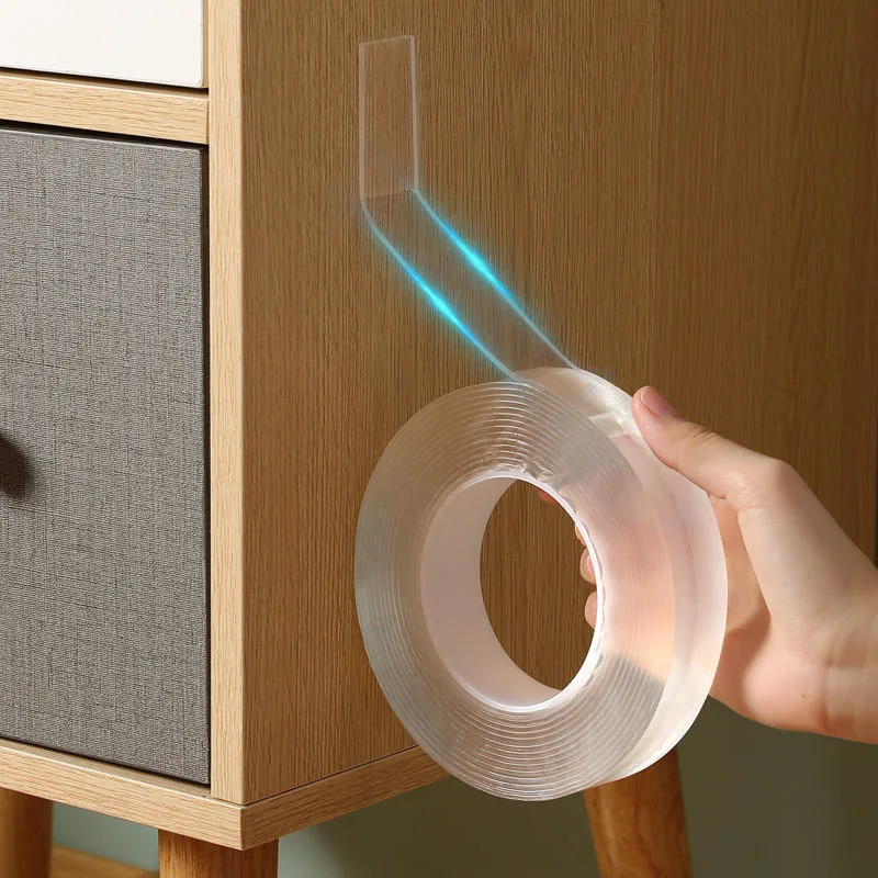 

1M/3M/5M Nano Tape Double Sided Tape Transparent NoTrace Reusable Waterproof Adhesive Tape Cleanable Home gekkotape