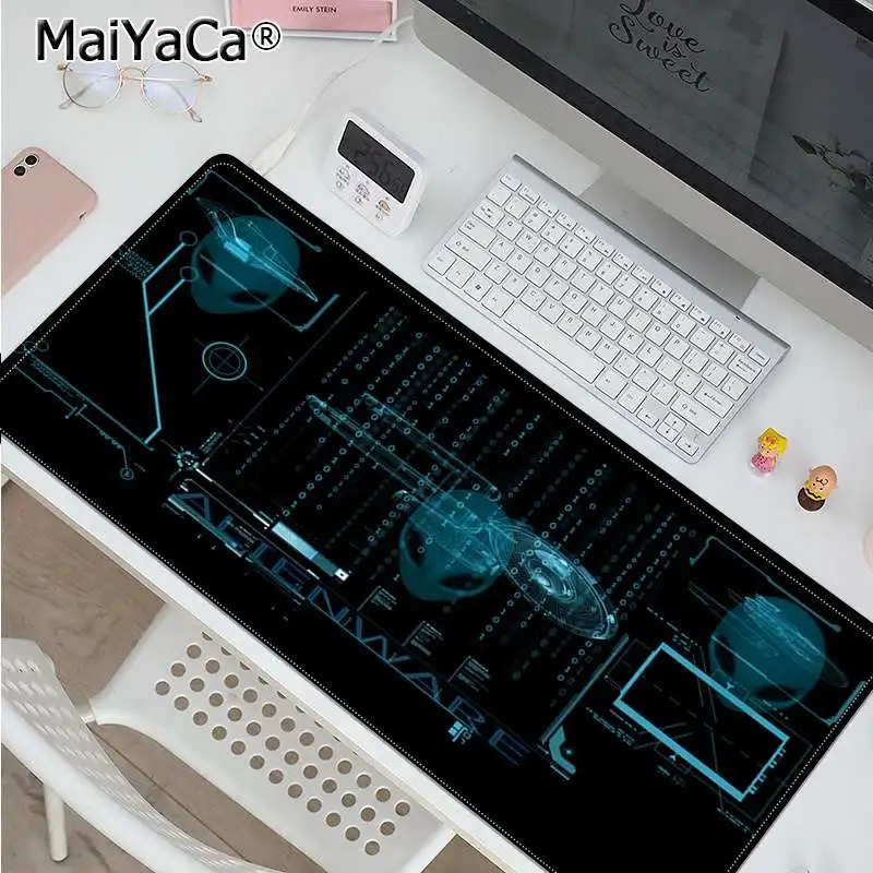 

MaiYaCa Dell Alienware LOGO Cute Large Gaming Mouse Pad XL Locking Edge Size for Keyboards Mat boyfriend Gift