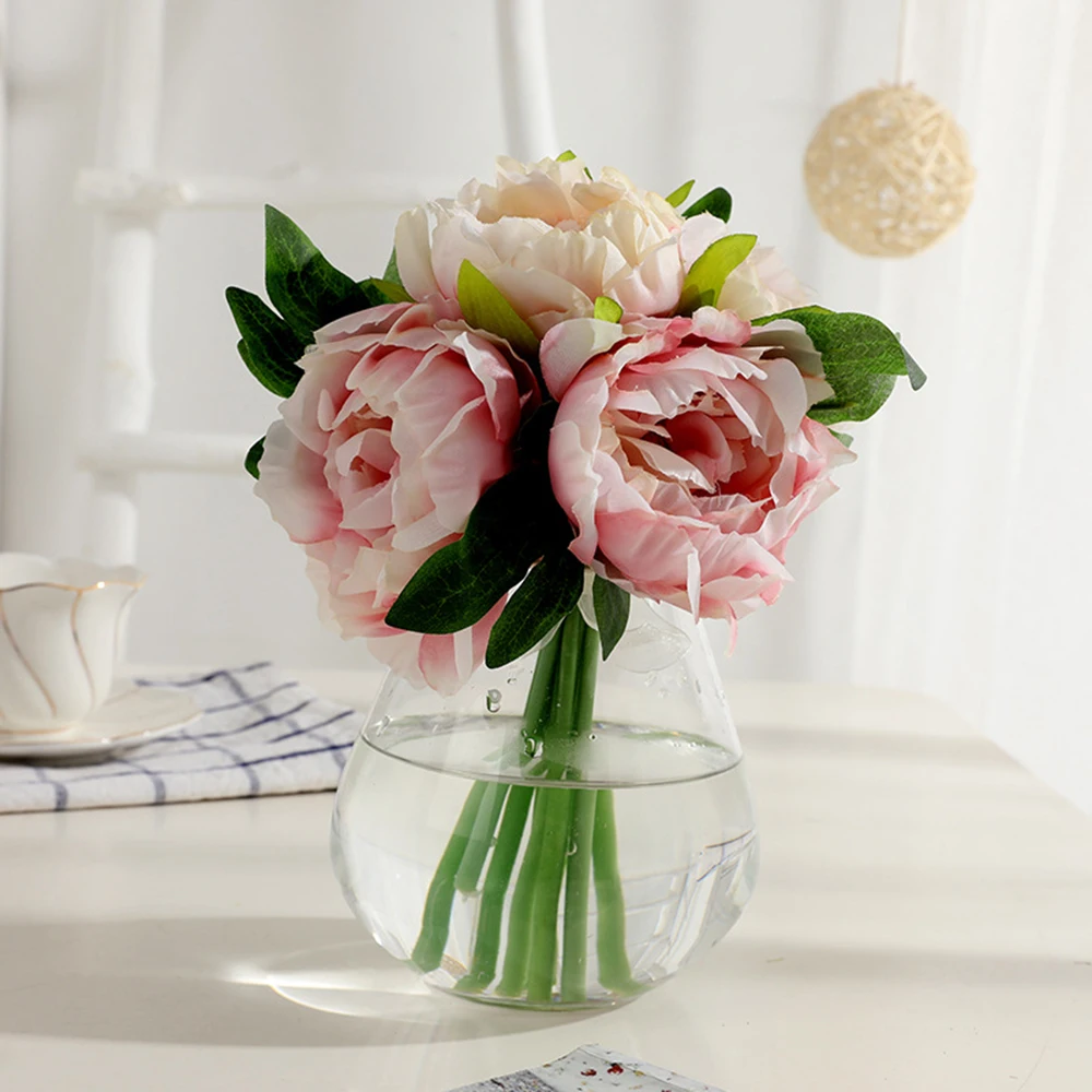 Моделирование Цветок Европейский 5 головы в комплекте Искусственный Пион ручной