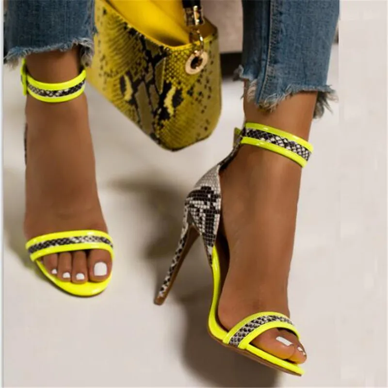 Женские босоножки с ремешком на щиколотке туфли лодочки тонком каблуке 2020 см со